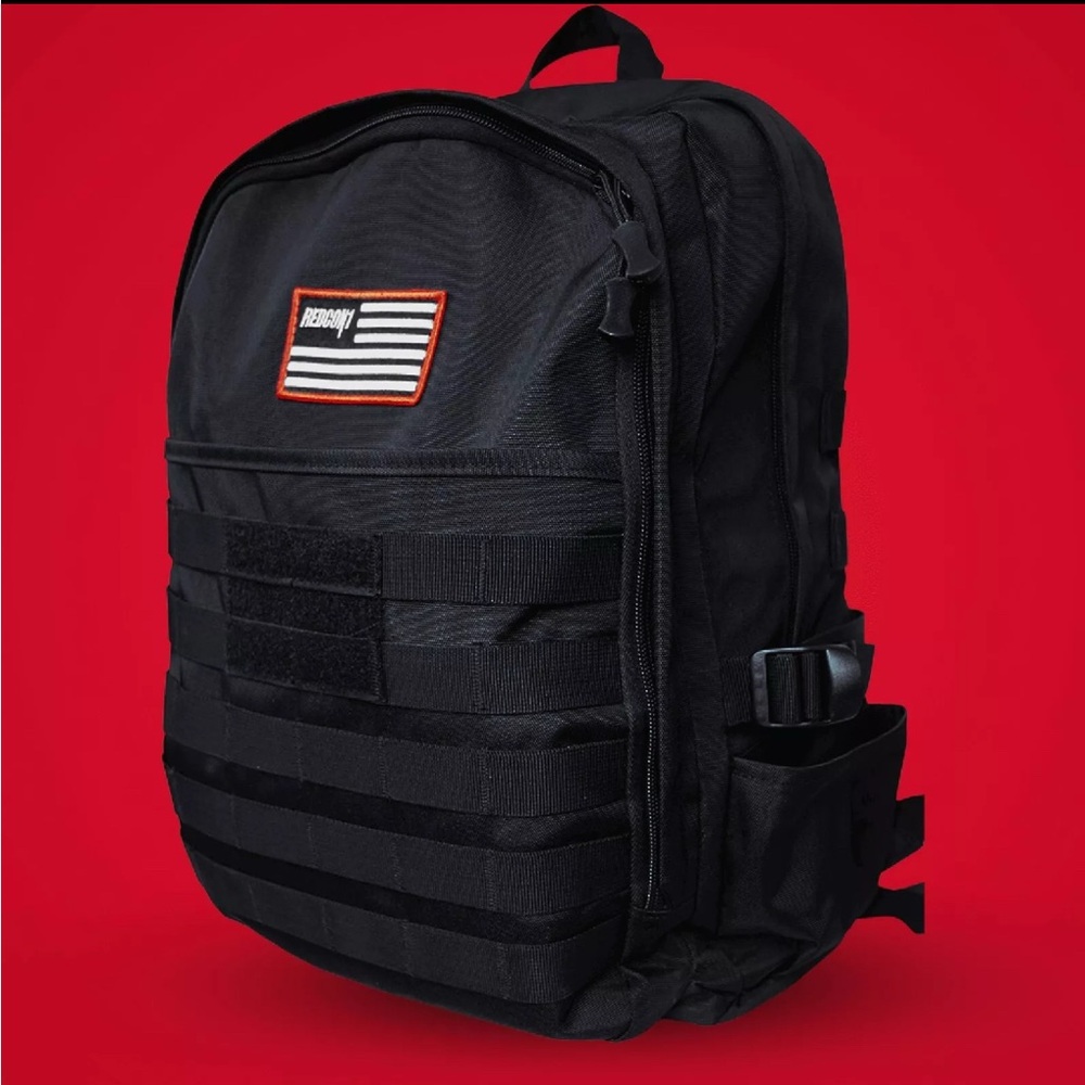 Black Tactical Backpack redcon1